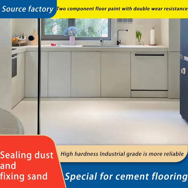 

Epoxy resin floor coating, ground leveling, cement paint, waterproof, anti slip, wear-resistant, and pressure resistant floor