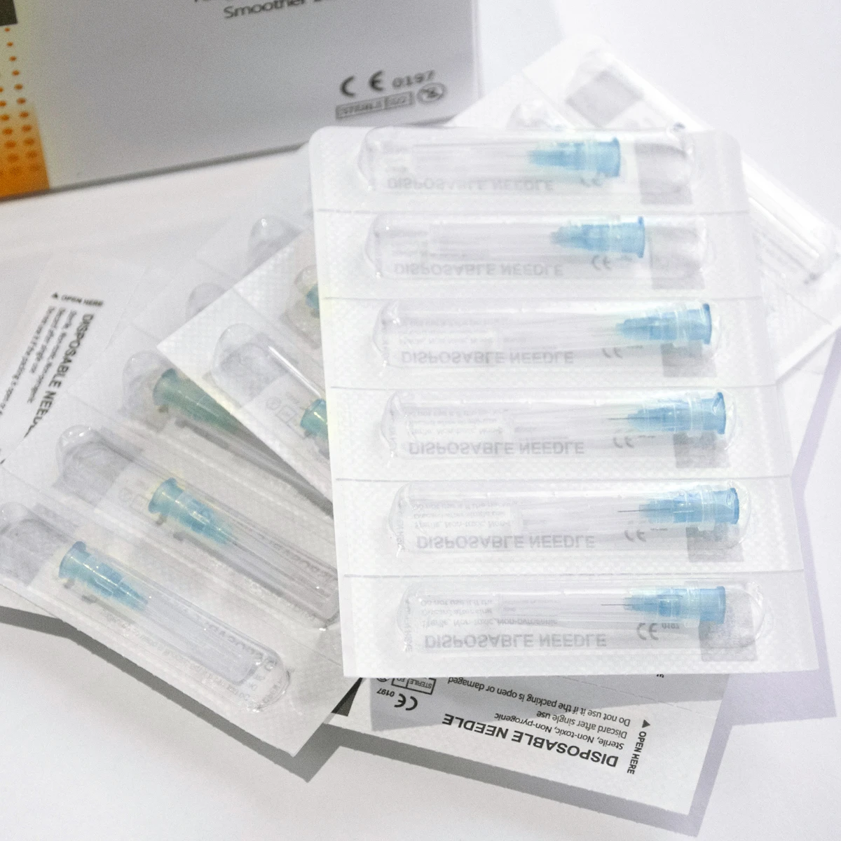 100pcs Tattoo Piercing Needles 4/6/8/13mm 1.5mm 2.5mm 30G 31G 32G 34G Painless Small Superfine Beauty Needle Eyelid Tool Parts