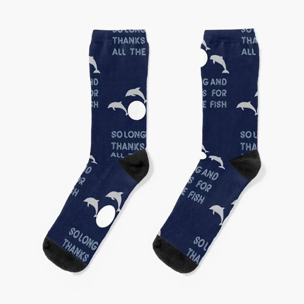 

So Long And Thanks For All The Fish Socks fashionable gifts Socks Girl Men's