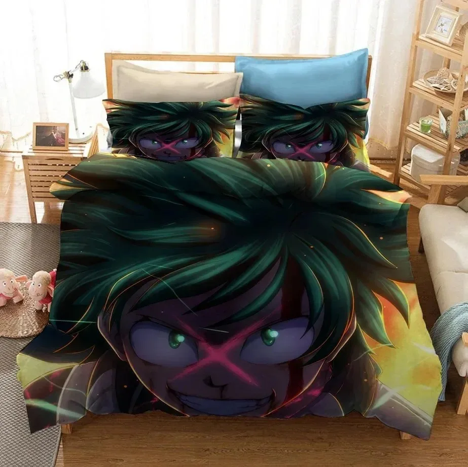 

3D Printed My Hero Academia Bedding Set Bedroom Soft Modern Bedspreads Comefortable Kids Duvet Cover Quilt Cover And Pillowcase