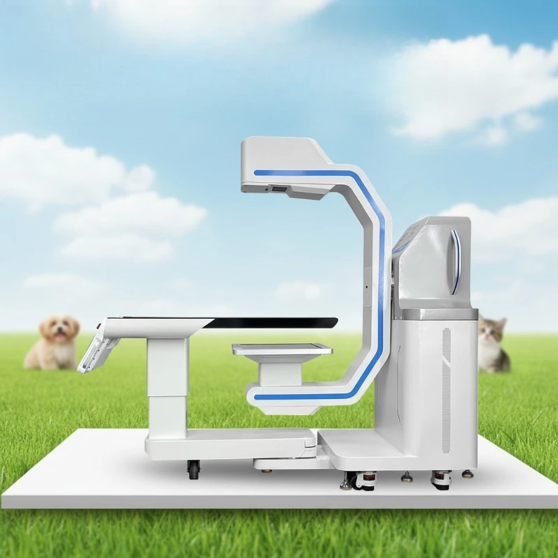 Veterinary CT DR 15kw High Frequency Rotating Anode X-Ray Binocular Depth Ranging Camera Servo Bed Full Set Computer