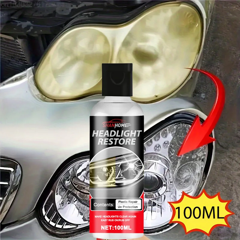 CarHeadlight Refurbishment Headlamp Renovation Aging Yellowing Cleaning Repair Brightening