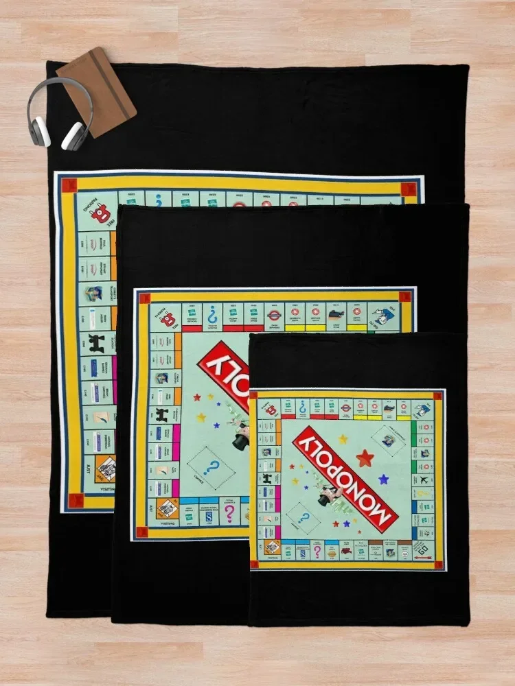 Monopoly Board Game Classic Throw Blanket Summer Blanket