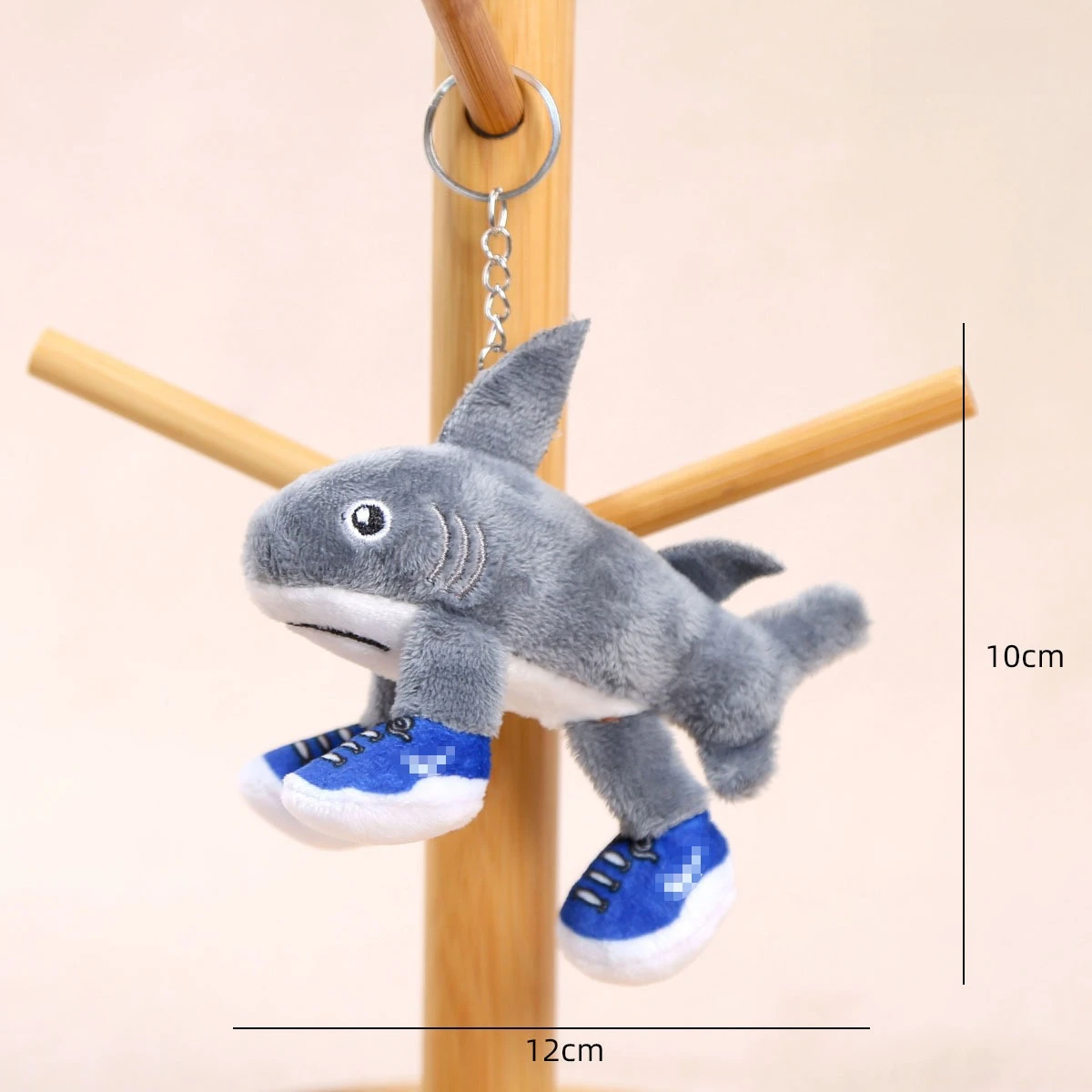 Gantungan Kunci Boneka Plush Tralalero Tralala DIY Dekoratif untuk Tas Ransel dan Tas Selempang, Boneka Plush Anime, Gantungan Kunci Menarik, Hadiah