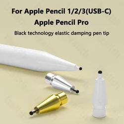 1-3Pcs Replaceable Pencil Tip for Apple Pencil 1 2 3 Gen Soft Silicone Protective Touch Screen Stylus Pen Nibs for Pencil Pro