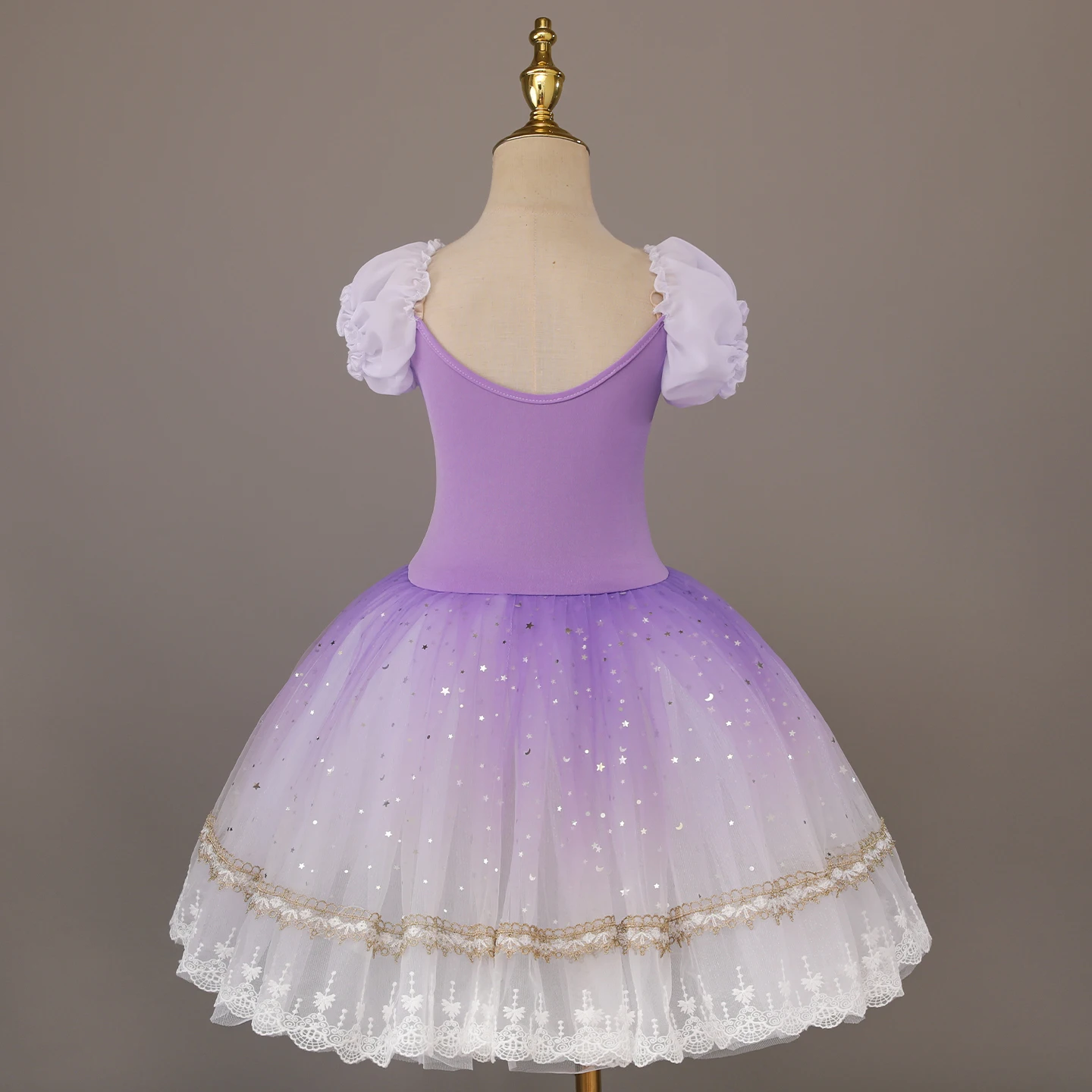New Purple Ballet Tutu Dress for Girls Ballerina Dancewear Costume Kids Performance Dancing Clothing Children's party dress