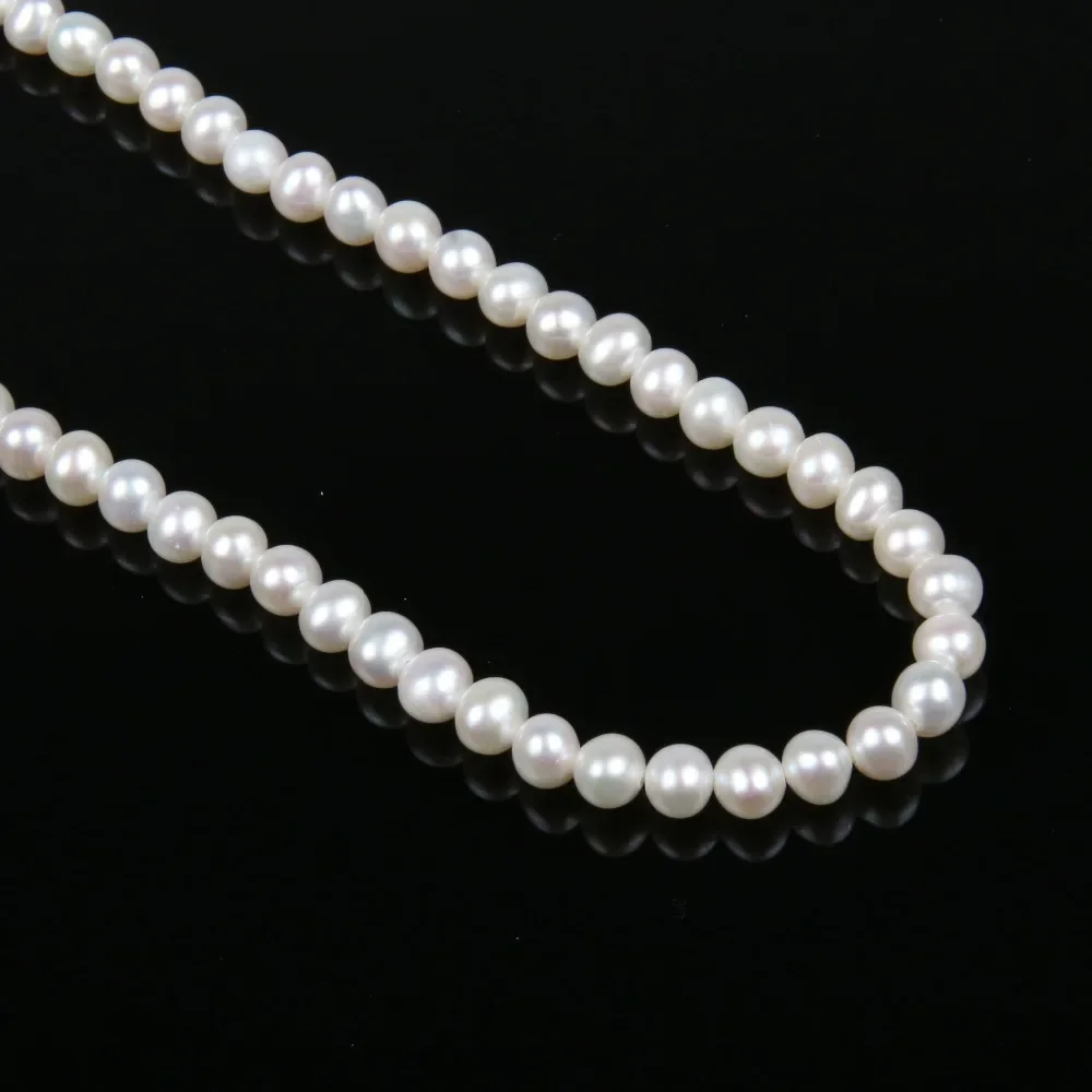 

Natural Freshwater Pearl Beads High Quality AA 36cm Punch Loose Beads for DIY Women Elegant Necklace Bracelet Jewelry Making