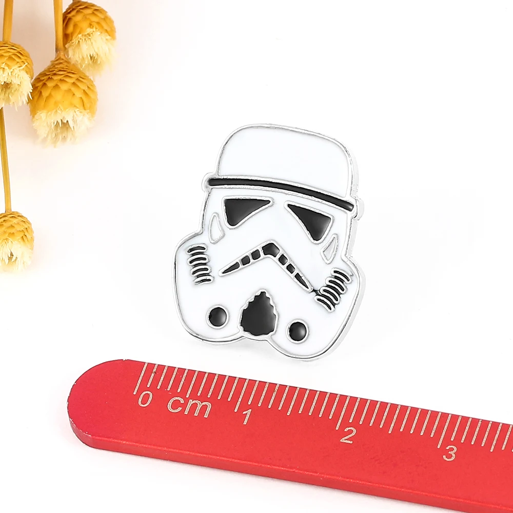 Star Wars Brooch Cosplay Imperial Stormtrooper Badge Enamel Metal Brooch Clothing Backpack Pin for Fans Jewelry Accessories Gift