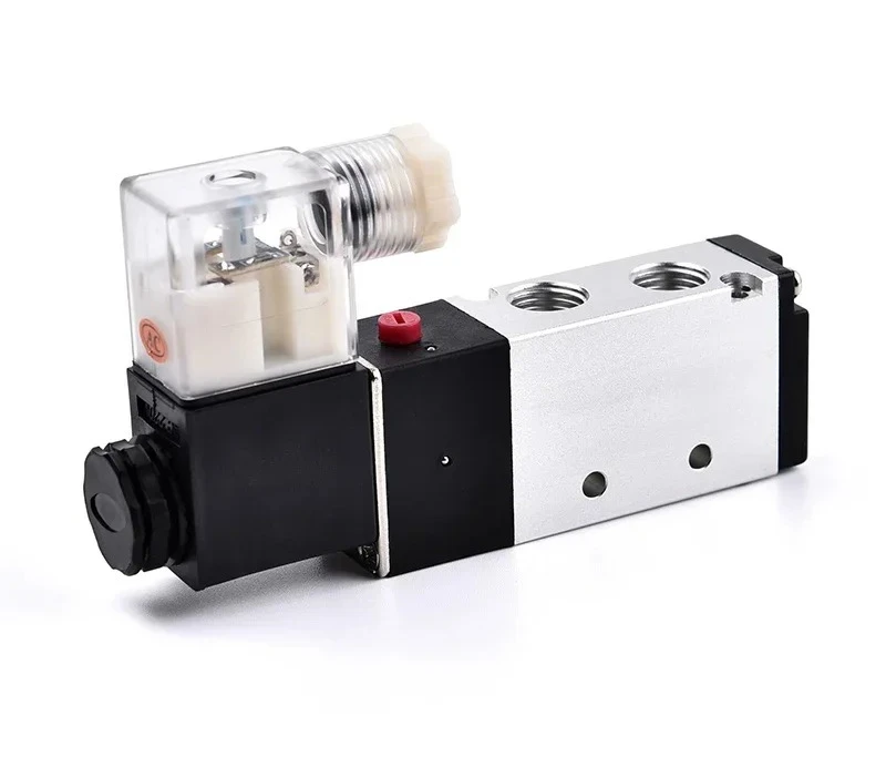 Solenoid valve 4V210-08 two-position five-way reversing valve DC24V AC220V can replace AIRTAC