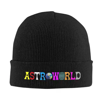 Erkek Kadın Örgü Bere Astroworld T-Traviss S-Scotts Aksesuarları Sıcak Kış Kafatası Örme Şapka Kap Kaput Şapka