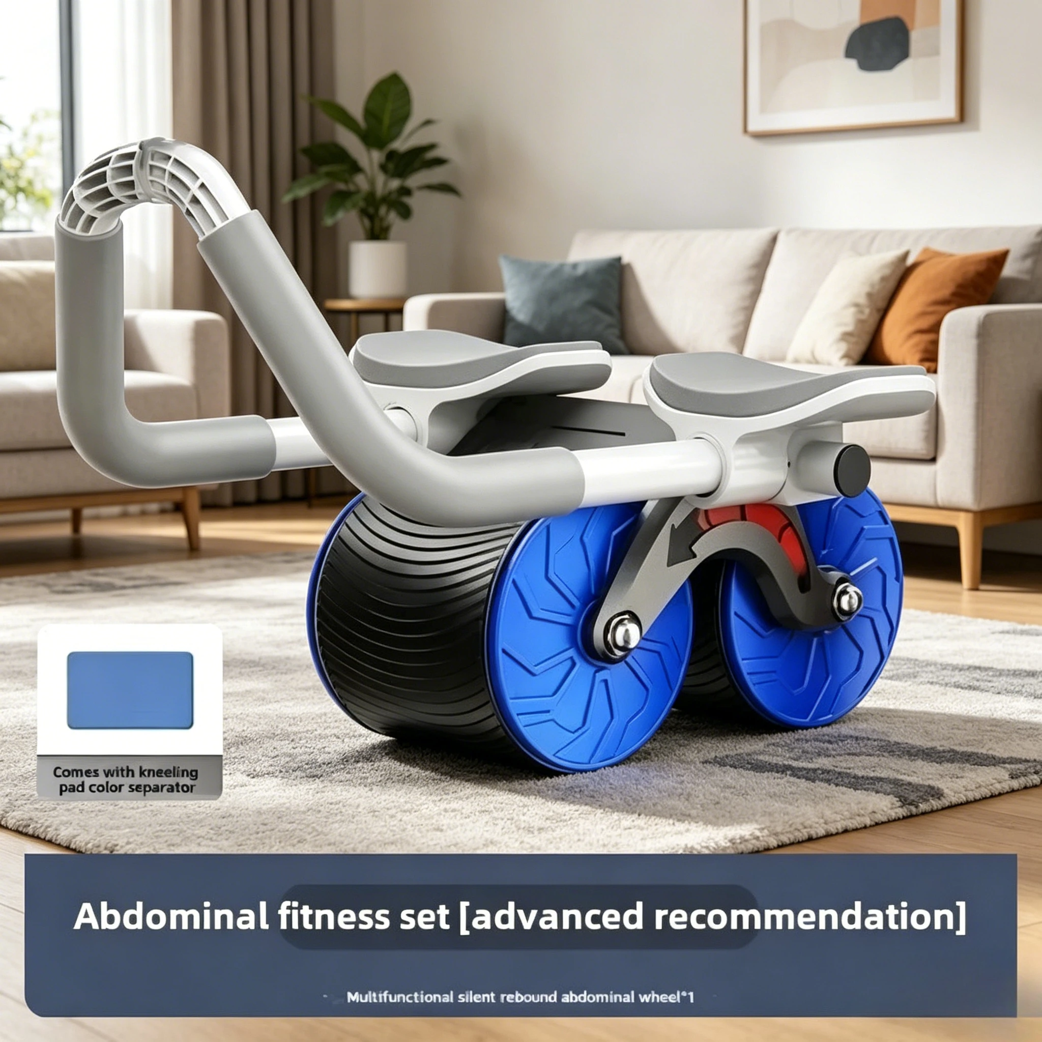 Entrenamiento de core y abdominales en casa con rodillos abdominales multifuncionales - excelente equipo de gimnasio - abdominales
