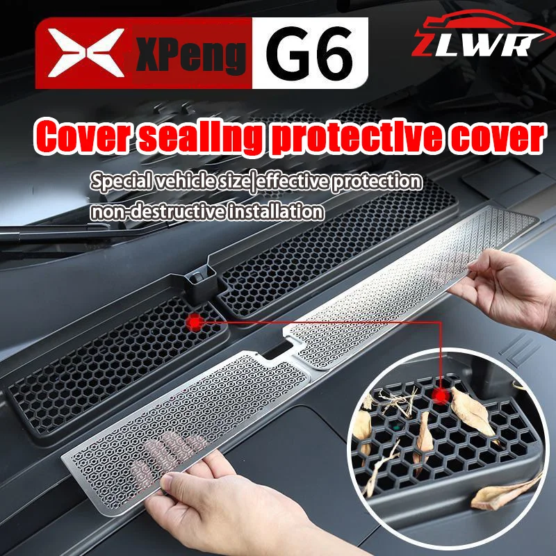 

ZLWR XPeng G6 car air intake guard hood vent guard blocks foreign matter, XPeng G6 car accessories, car accessories,