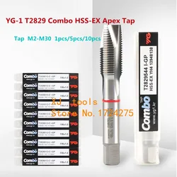 Grifo de agujero pasante combinado YG-1 T2829, M2, M3, M4, M5, M8, M10, M12, M16, M18, M20, M30, procesamiento de acero de aleación de aluminio, hierro fundido