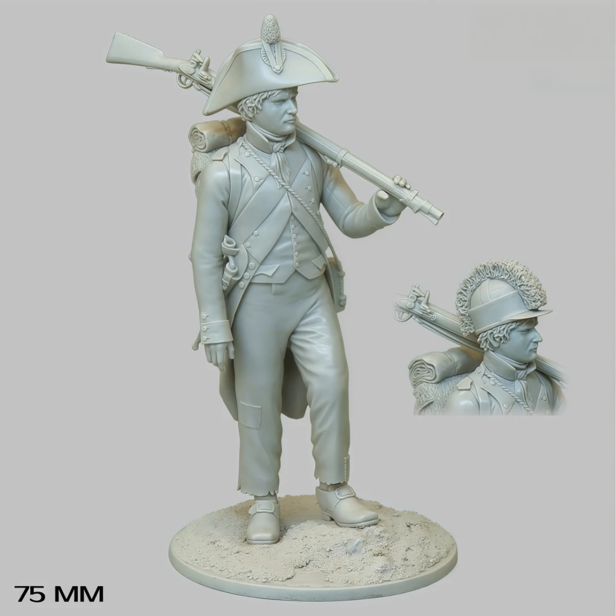 

Набор для сборки модели из смолы, 75 мм, французский пехотный солдат, в разобранном и неокрашенном виде, GK, 1653T