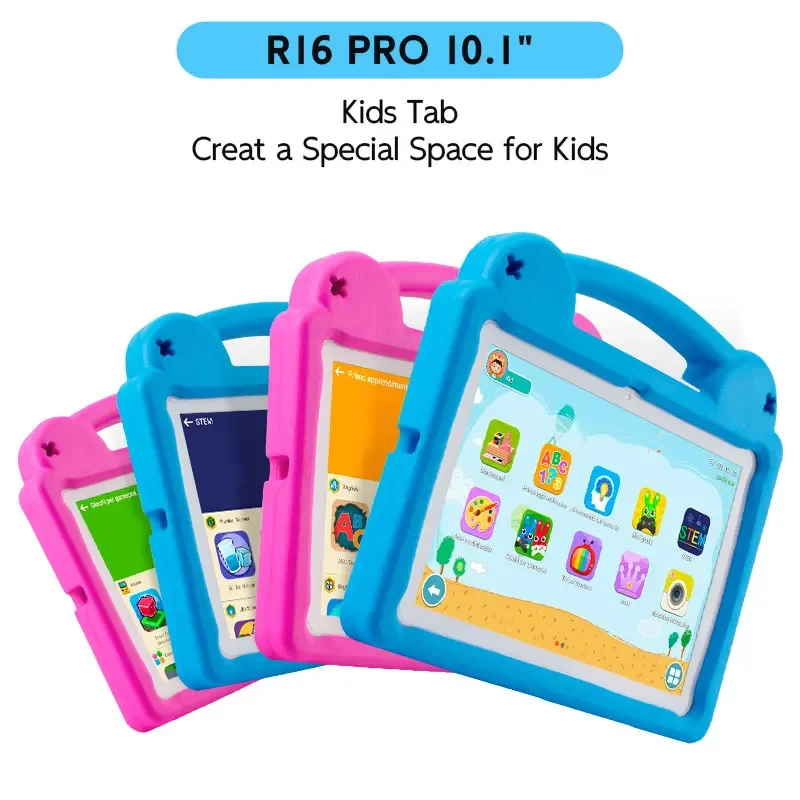 ANRY Tablet per bambini Tablet da 10,1 pollici Android 15 8 GB (4 + 4 Espandi) RAM 64 GB ROM con Octa-Core 5000 mAh Tablette 2025 Regali per bambini
