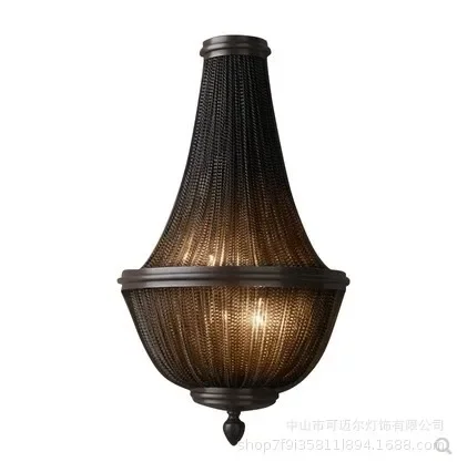 

Light Black Personality Creative Bar Clubhouse Clothing Store Tassel