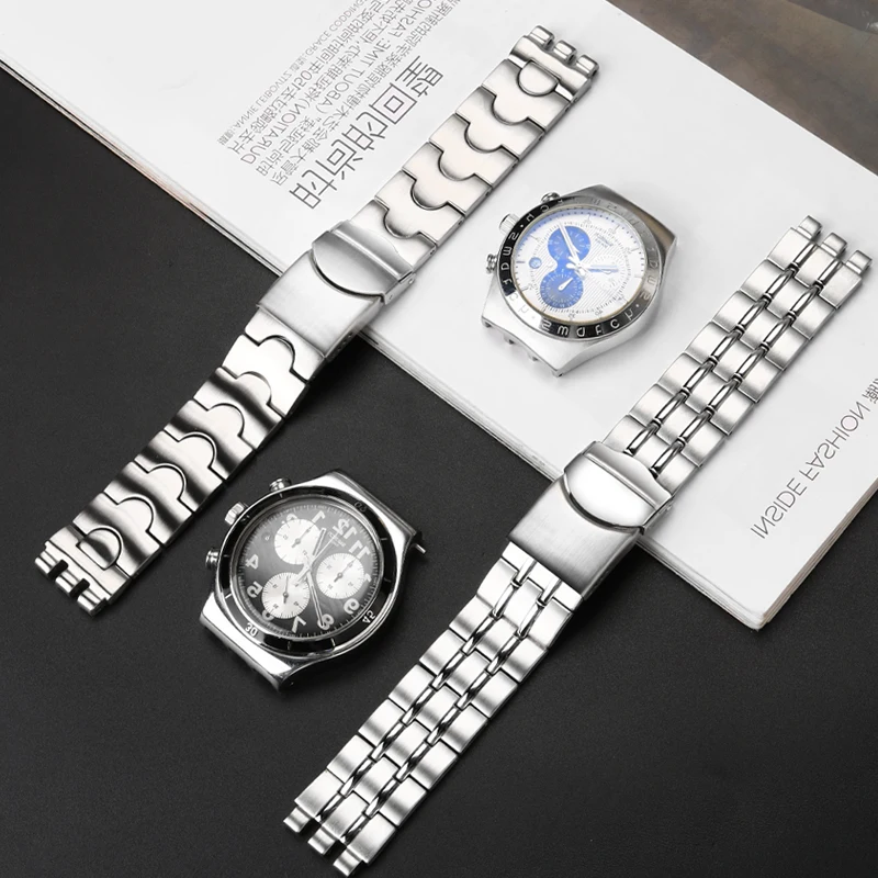 For strap YCS443G YGS471G YCS YAS YGS IRONY stainless steel watchband male stainless steel bracelet accessories 19 21mm