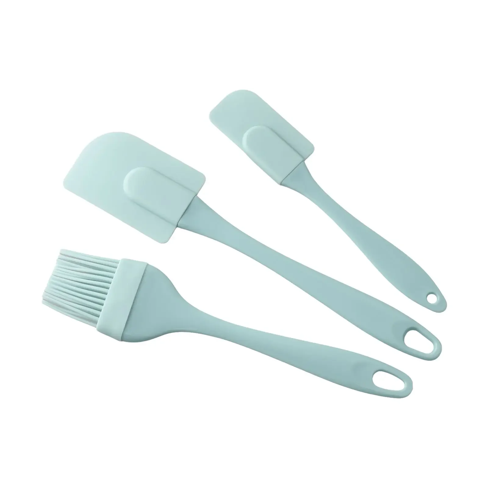 

Cake Silicone Spatula Set Rubber Scraper Heat Resistant Mini Cooking Spatula Non-Stick Double Sided Cream Scraper Oil Brush