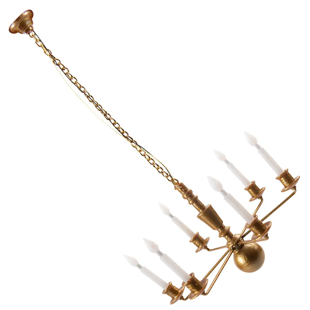 

Miniature Ceiling Lamp Metal ABS Hanging Light for Mini House Sand Table DIY Decoration Micro Landscaping Scene Layout Prop