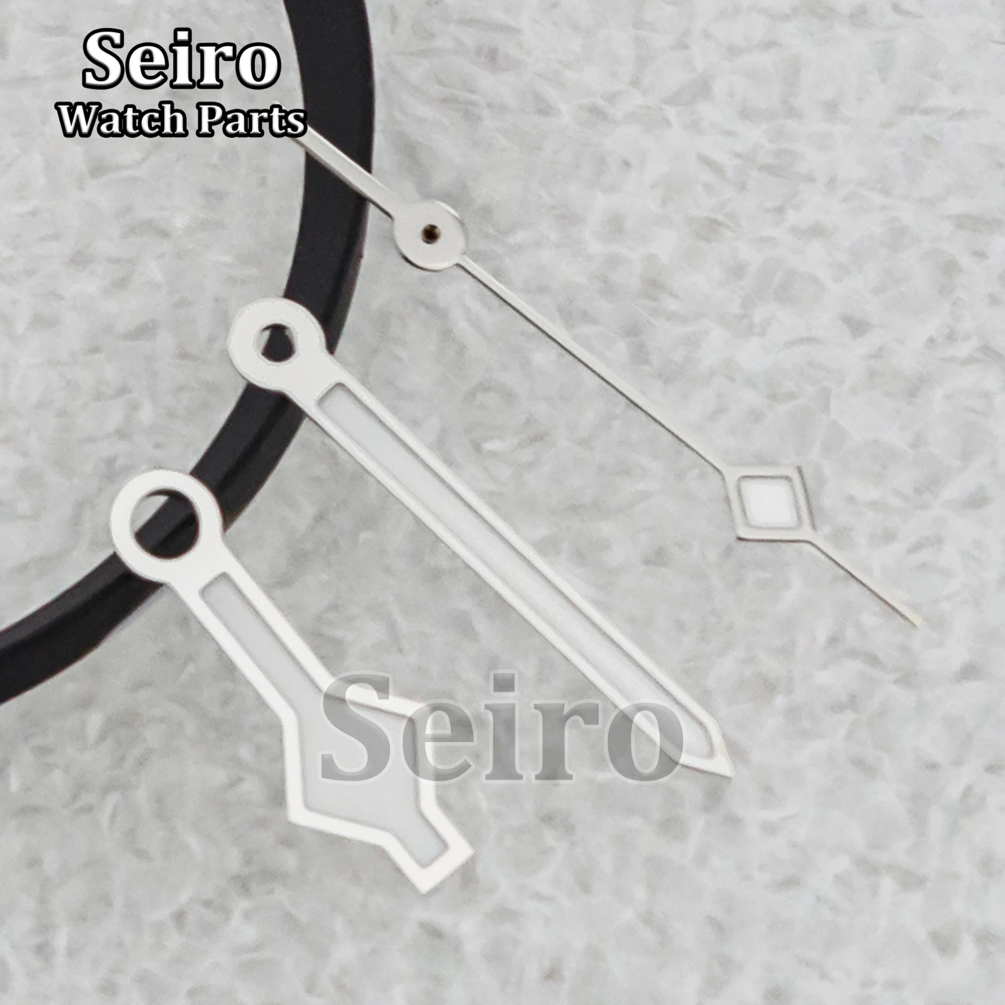 Watch Hands Green Luminous Watch Pointers Silver Gold Rose Gold Gray Needles for NH35 NH36 Movement Replacements Modified