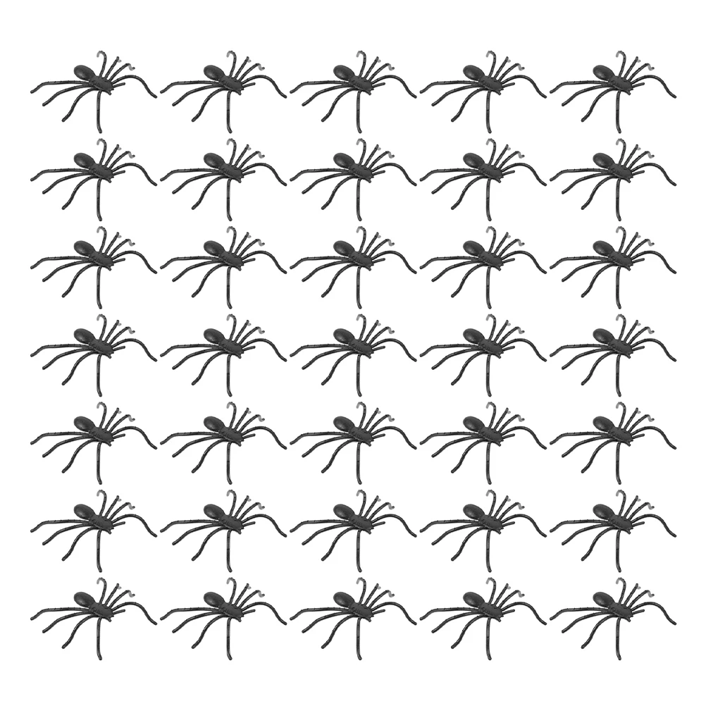 

150 шт., реквизит для розыгрыша-паука, реалистичные пластиковые страшные украшения для Хэллоуина, товары для вечеринок с привидениями, декоративные пластиковые пауки
