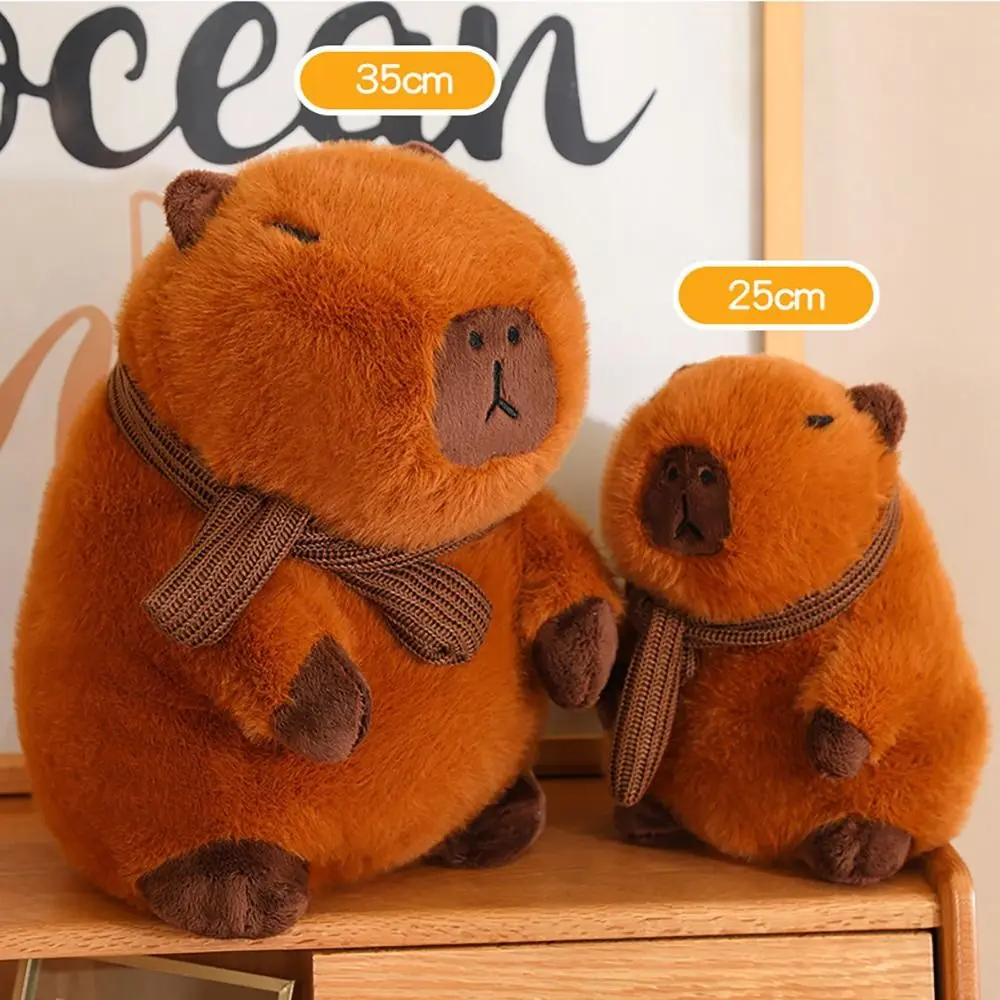 Kawaii Capybara Plush Toy Home Decoration Cute Soft Fluffy Capybara PP Cotton Stuffed Animals Girlfriend