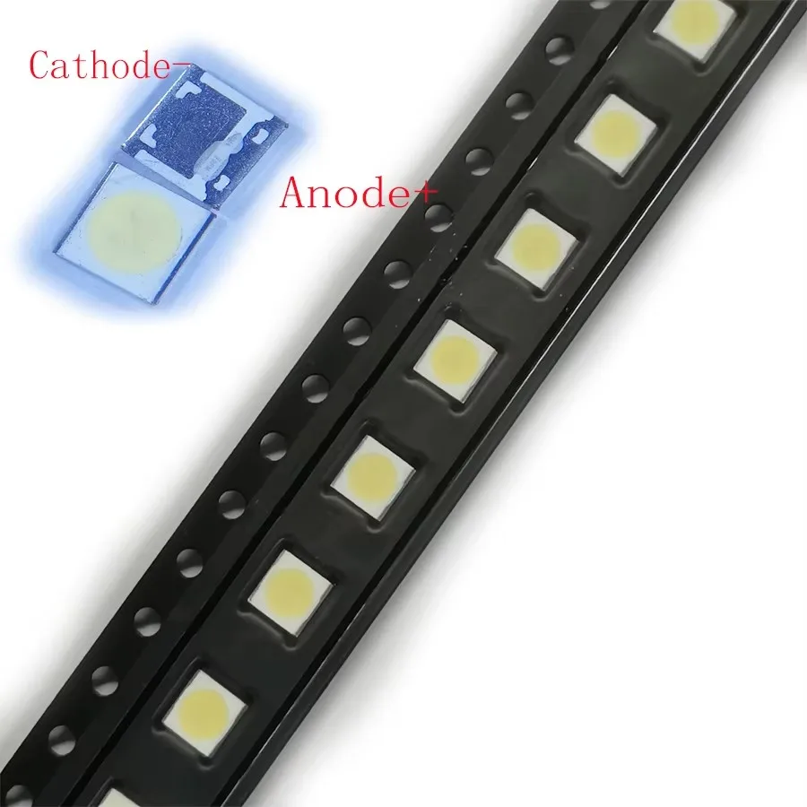 100PCS/Lot SMD LED 3535 6V 2W Cold White WM35E2F-YR09B-eA For Wooree LCD/TV Backlight Application