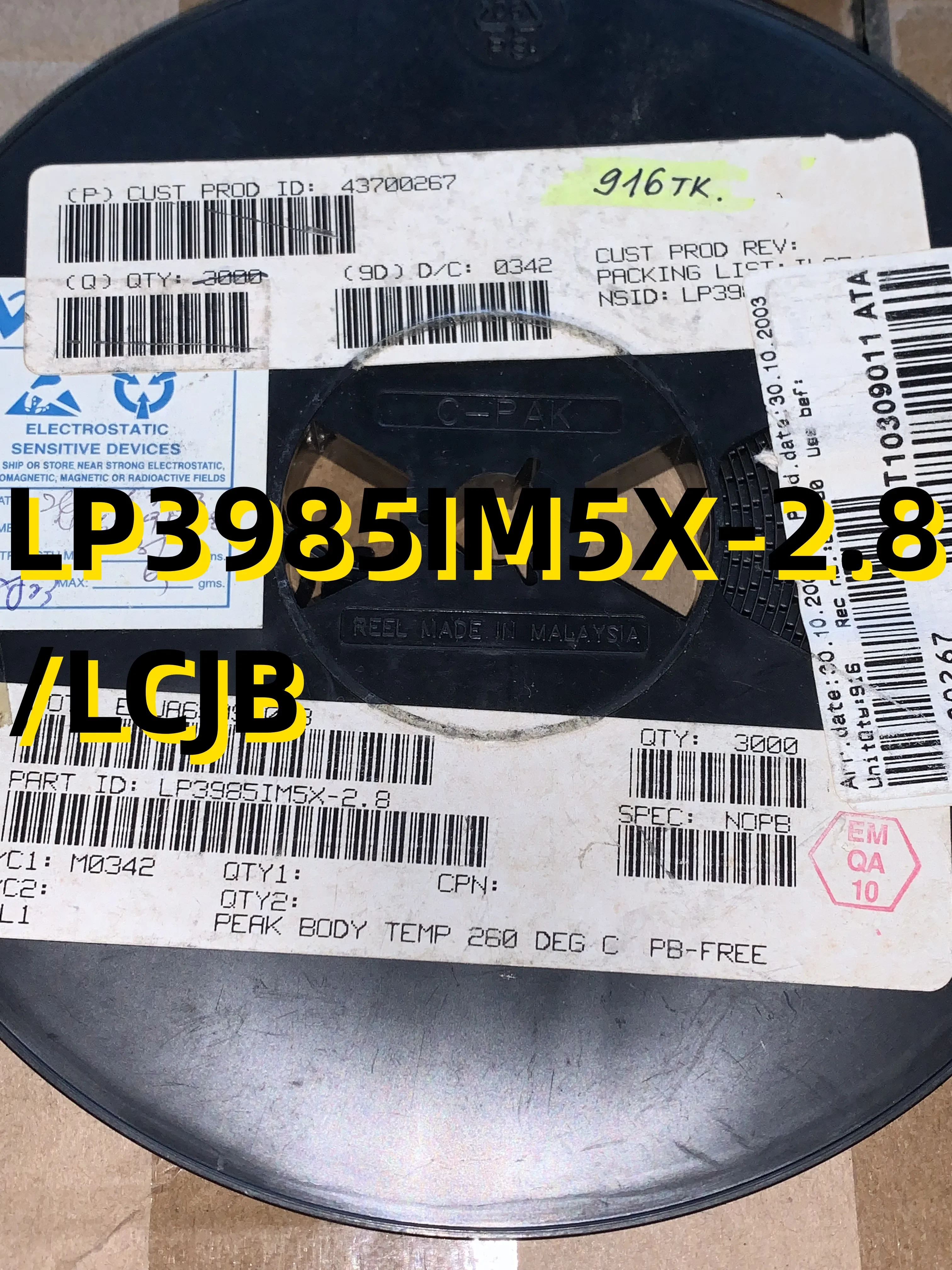 

Совершенно новые 10 шт. LP3985IM5X-2.8 /LCJB