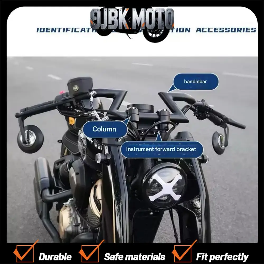 

【Perfect fit】For BENDA Napoleonbob 500 handlebars Retro American lightning high steering handlebars