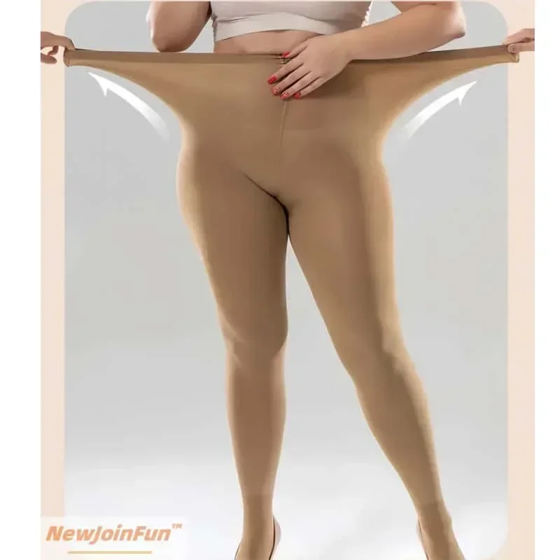 

120D Plus Over Size Women High Stretch Thick Spring Autumn Sexy Nylon White Tights Large Size Black Stockings thigh Pantyhose