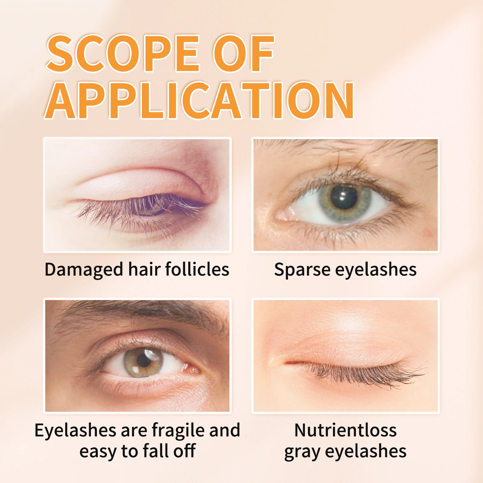 Siero per la crescita delle ciglia con olio di ricino da 30 ml Allunga e addensare naturale per mascara per la cura delle ciglia