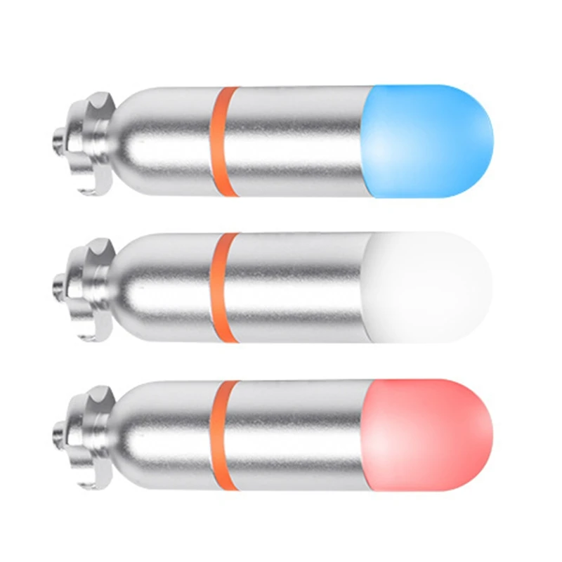 

Dive Strobe Beacon Diving Signal Light Mini Underwater 150M Scuba Tank Light LED Night White 1 Piece