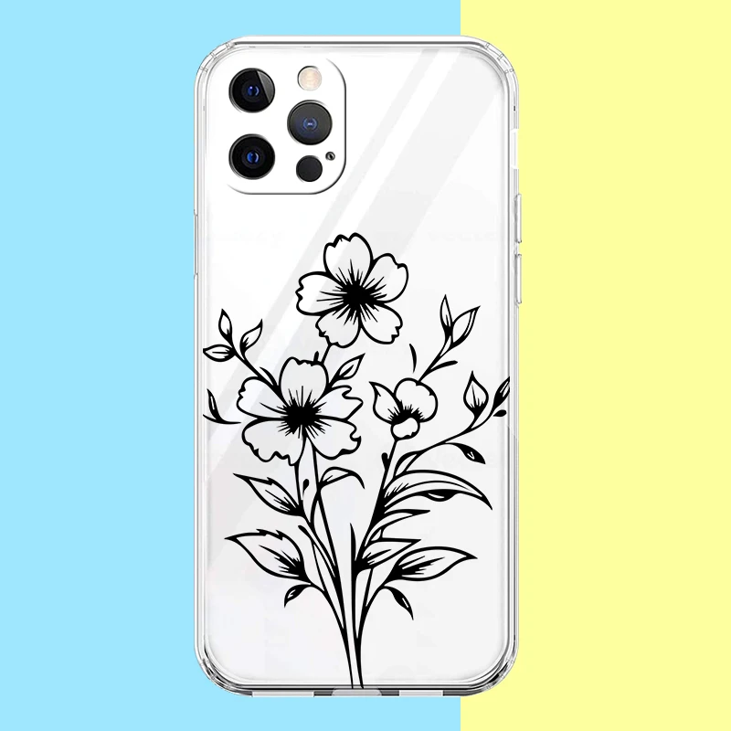 Capa de telefone à prova de choque transparente shell vintage folhas e flor, capa para google pixel 8, 7, 6, 5, 4, 4xl, 7a, 6a, 5a, 4a, 3a, 3AXLPro, 5G