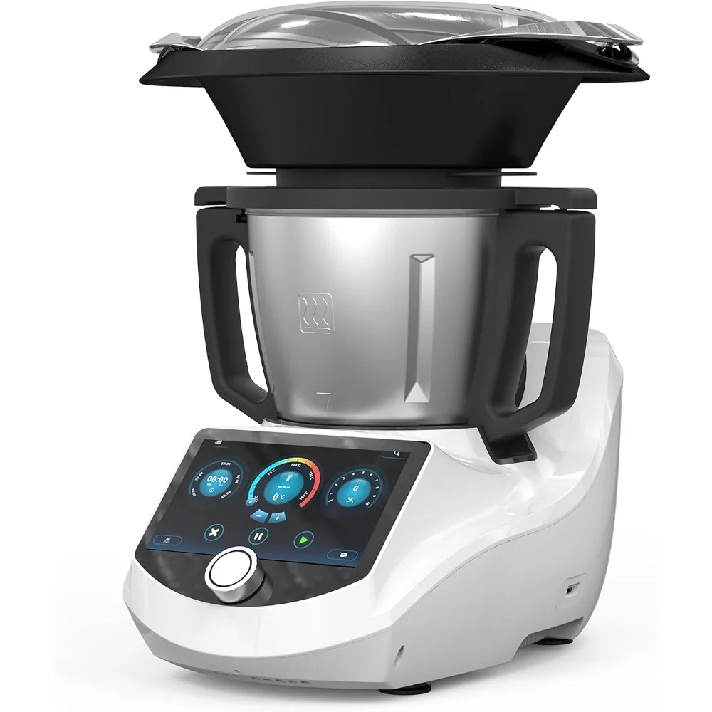 Smart Food Processor All-in-One Auto Cooking Machine,3.5L Capacity,600+ Online Recipes, Built-in Scale, 7 inch TFT Screen