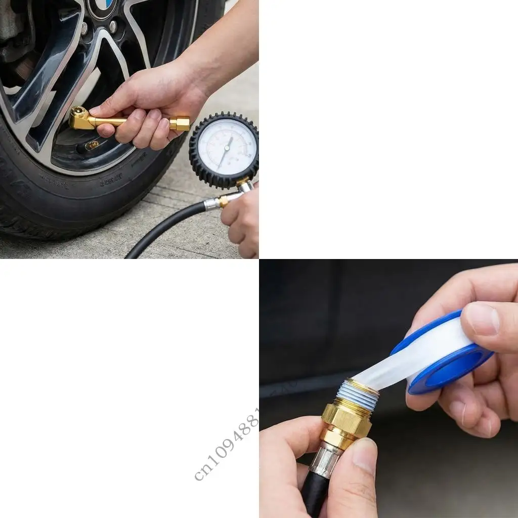 

Heavy Duty Brass 1/4NPT Male Coupling Adapters Fittings Set Of 9 Suitable For Automotive Tire Inflation Hose And Air Chuck