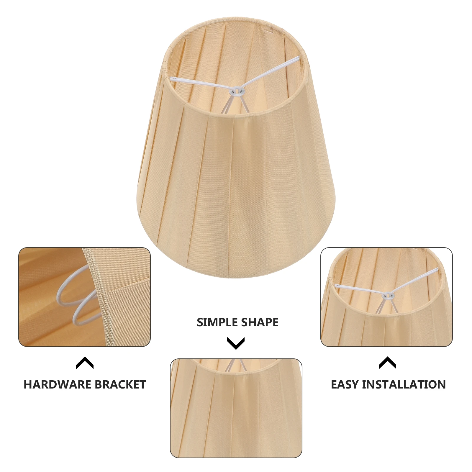 

1pc Elegant Cloth Art Lampshade For Ceiling Wall Light Modern Style Decorative Protective Cover Multi-Purpose Fabric Lamp Shade