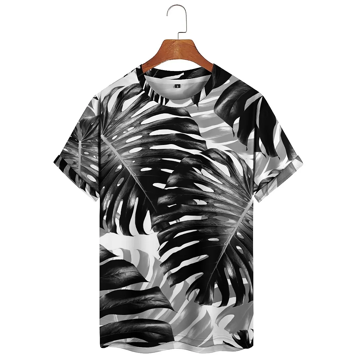 Men's 3D Printed Short-sleeved T-shirts with High-definition Graphics, Lightweight and Breathable Polyester Fabric