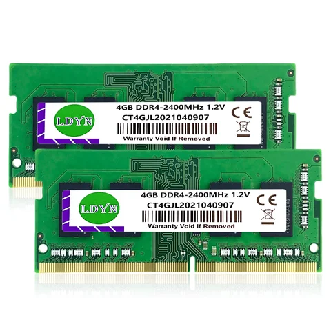 DDR3 DDR4 4 Go Mémoires pour ordinateur portable Ram PC3-1333MHZ 1600 Z successifs PC4-2133MHZ 2400 Z successifs 2666 Z successifs Z 3200 Z successifs Non-ECC SODIMM 1.2VMemory DDR3 Ram