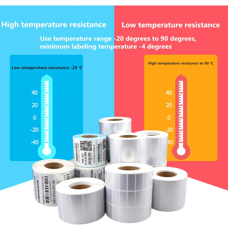 DRVXIN Customized High Quality Blank PET silver sticker Label Waterproof oil-proof Thermal Transfer barcode adhesive sticker
