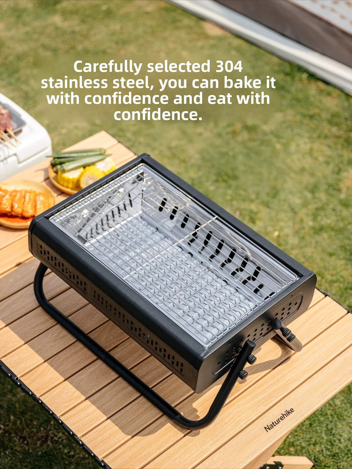 External Grill Household Skewers BBQ Barbecue Stove Portable Folding Grill