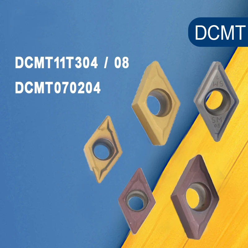 10Pcs DCMT11T304 / DCMT11T308 / DCMT070204 UE6020 / VP15TF /IC907 Hardmetalen Wisselplaten Interne Draaigereedschap Cnc Draaibank Gereedschap
