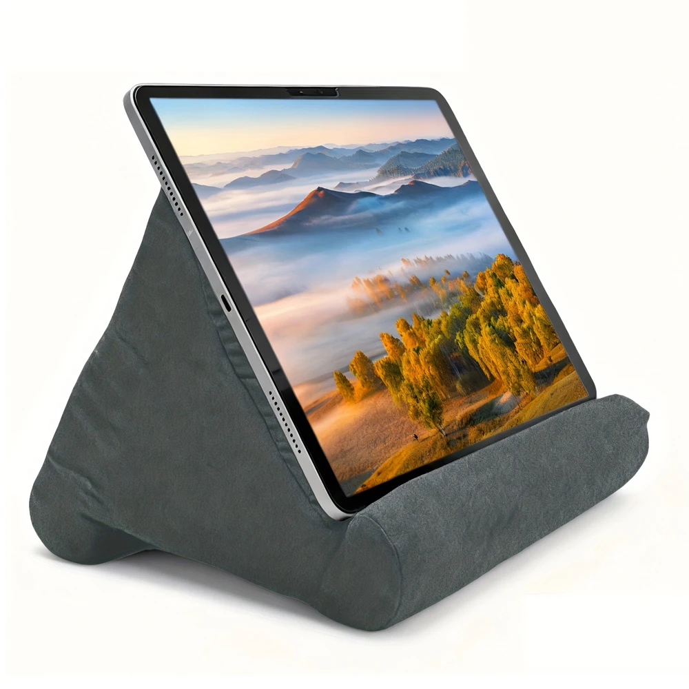 Poduszka-stand na tablet, uchwyt na tablet, podkładka pod tablet, ultra miękki, wielokątny stojak na tablet do Samsunga, Xiaomi, podstawka do czytania.