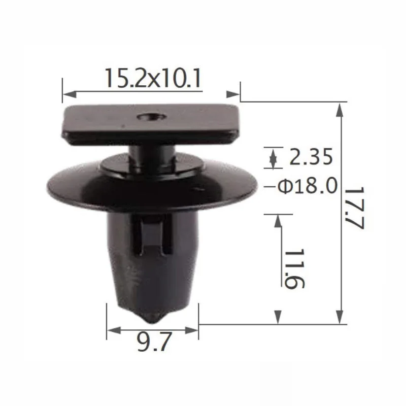 76882-EG01A 20PCS Suitable for Nissan Qijun Teana Sunshine Qidayi hacker bottom apron side skirt clip 76882EG01A