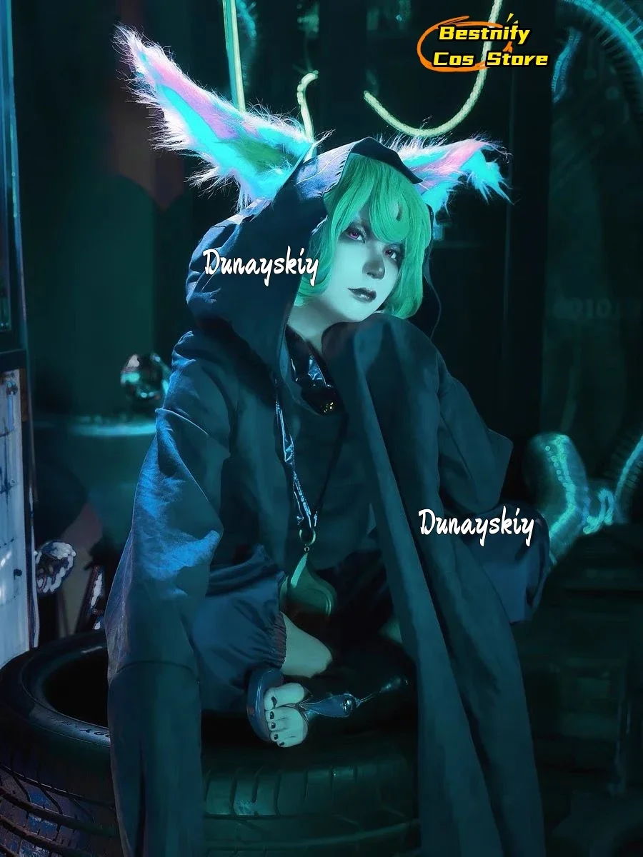 Косплейигры Lol Vex Dawnbringer, костюм для косплея, уши, шапки, зеленые парики, аксессуар, кавайный комплект, униформа, 2025 г., аниме, ролевая игра, сценический Cos