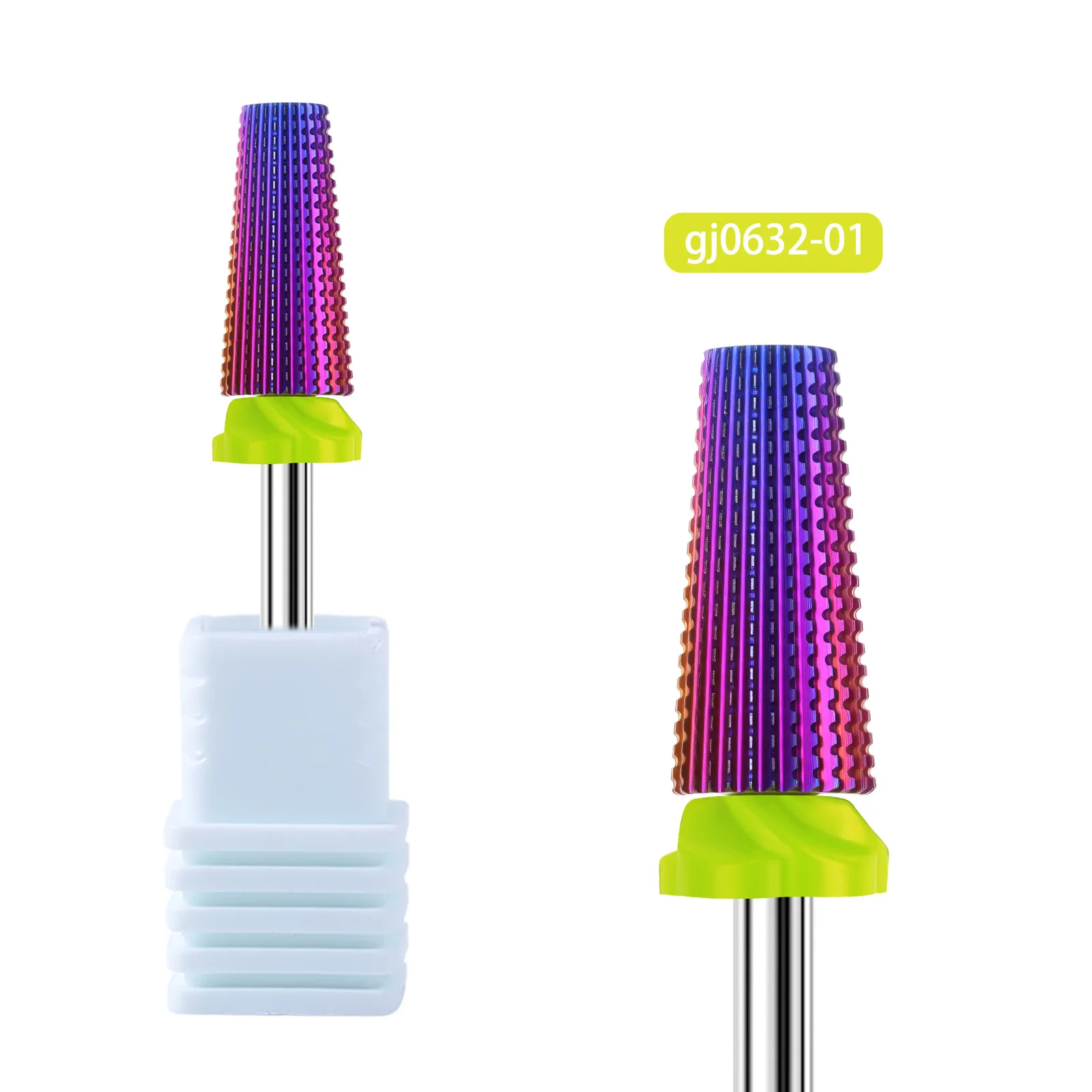 5-In-1 Paars Professionele Wolfraamcarbide Nail Boren Frezen Voor Gel Acryl Verwijdering Manicure Gereedschap accessoires