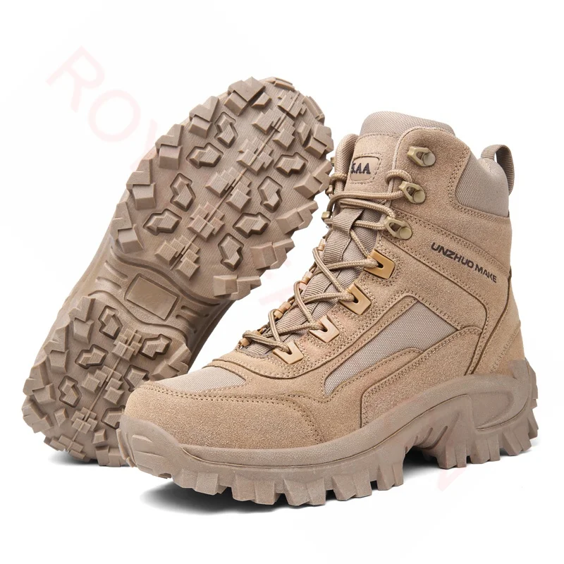 hiking boots men boots men combat boots for men work & safety shoes Black shoes берцыbotas tacticas size 46