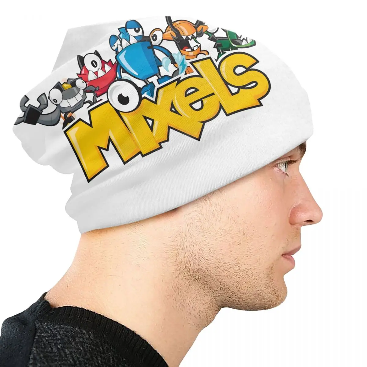 لعبة مختلطة الكرتون بيني قبعات للرجال النساء للجنسين الشارع شتاء دافئ متماسكة قبعة الكبار أنيما الأمريكية التلفزيون بونيه القبعات #4