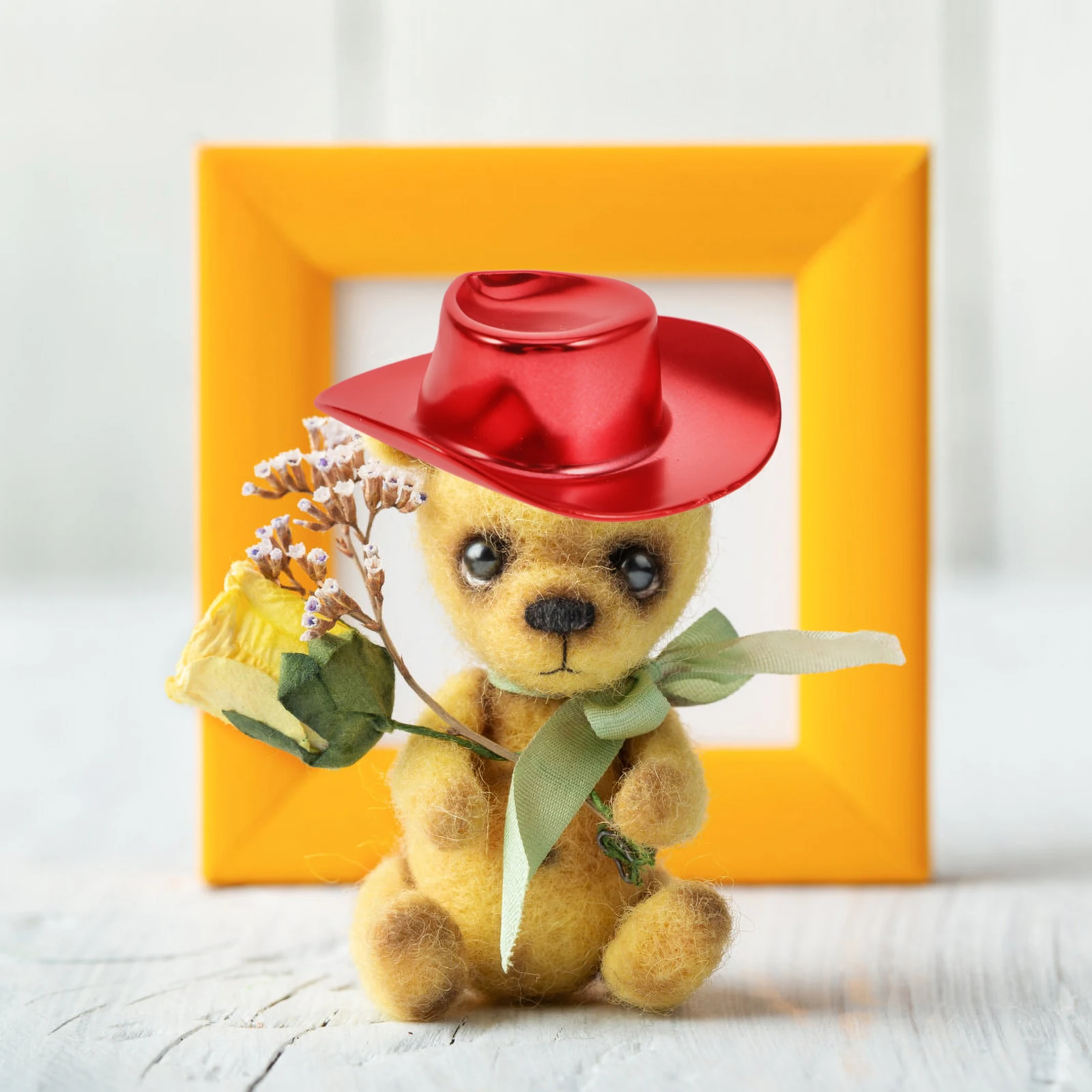 10 stuks Mini Cowgirl Hoed Decoraties Kleine Hoeden voor Ambachten DIY Accessoires Party Decor Miniatuur Hoed Mini Hoeden DIY Accessoires