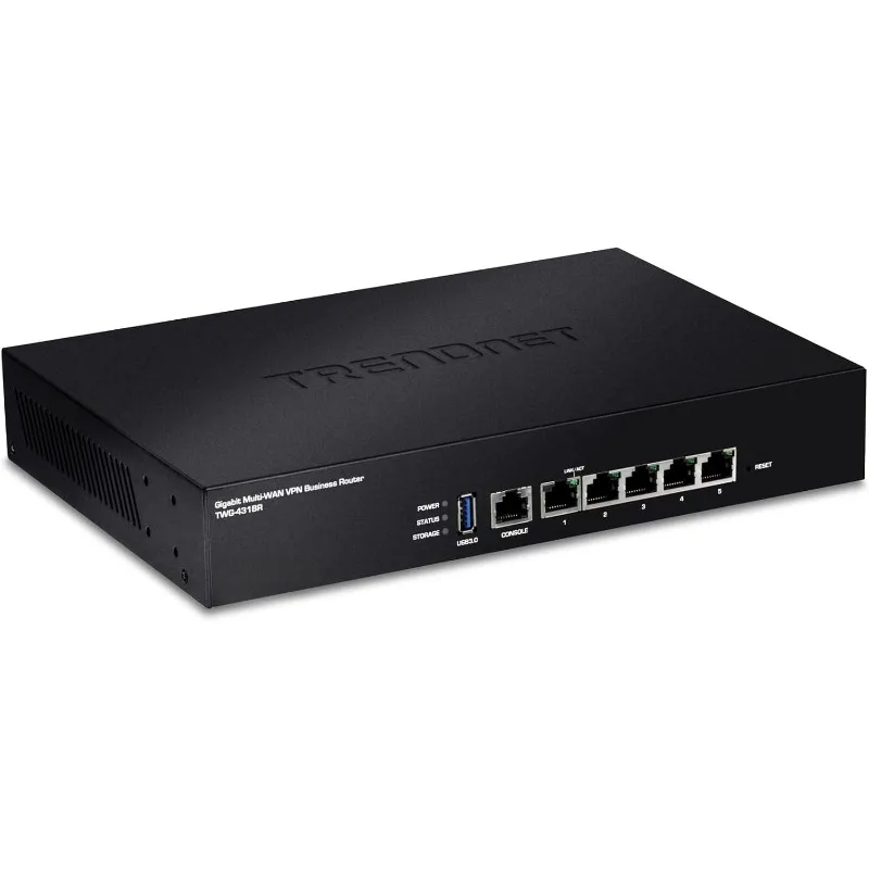 جهاز توجيه Gigabit Multi-WAN VPN Business، TWG-431BR، 5 منافذ جيجابت، 1 × منفذ وحدة التحكم، QoS، توجيه Inter-VLAN، ديناميكي