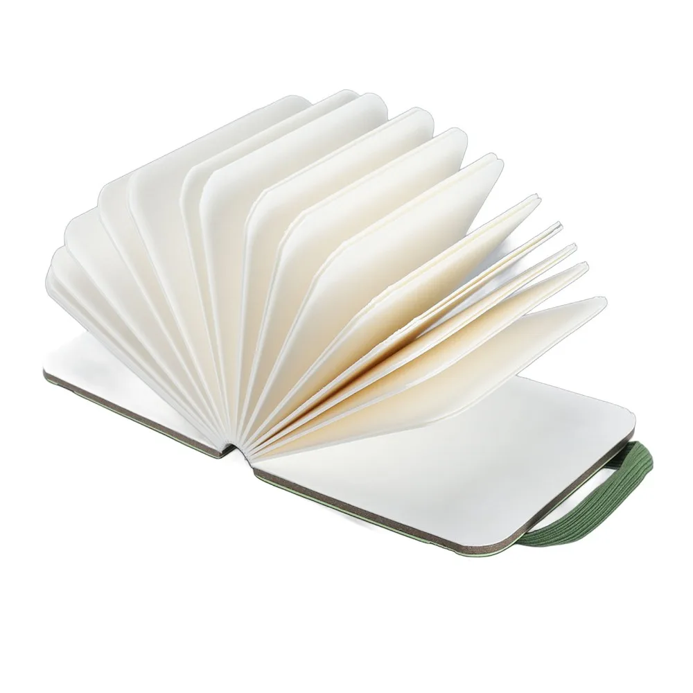 2pcs Compact Portable Size Watercolor Sketchbook Hard Cover Blank Pages Watercolor Journal Travel Journal Outdoor Sketching